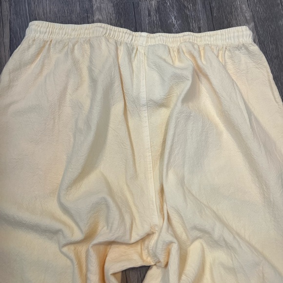 Sea Breeze of California Butter Yellow Pants Tapered 100% Cotton Baggy Casual - Picture 6 of 6
